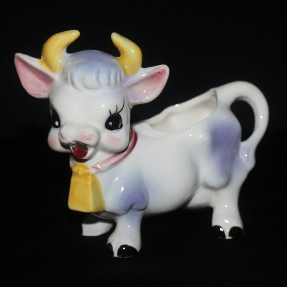 Elsie The Purple Cow Creamer and Salt & Pepper Shakers | Japan Ceramics - Picture 8 of 11